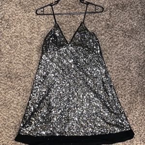Zara sequin dress